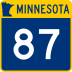 Trunk Highway 87 marker