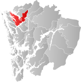 Lindås within Hordaland