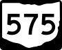 State Route 575 marker