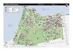 A map of the Presidio