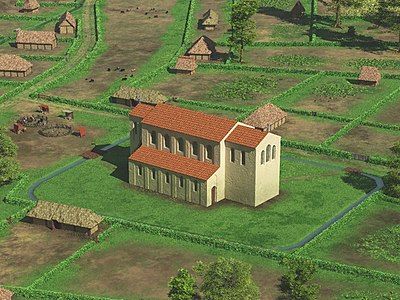 3D reconstruction of Saint Laurentius church around 1020