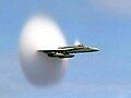 F 18 Hornet breaking the sound barrier