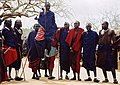 Image 24Maasai wearing traditional clothes named Matavuvale while performing Adumu, a traditional dance (from Culture of Africa)