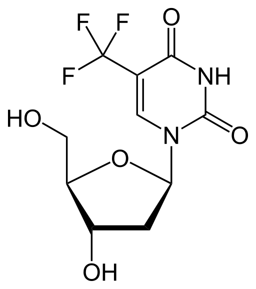 File:Trifluridine structure.svg