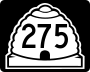 State Route 275 marker