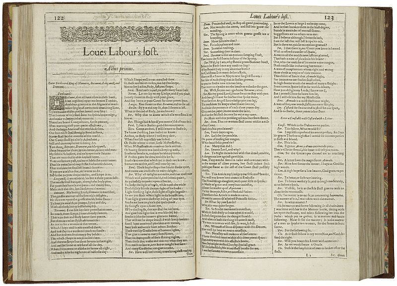 File:First-page-first-folio-love's-labors-lost.jpg