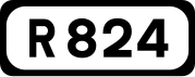 R824 road shield}}