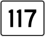 Route 117 marker