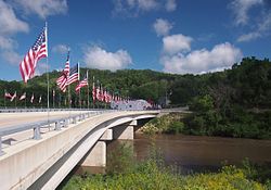 Bridge over the Zumbro River in Millville