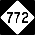 North Carolina Highway 772 marker