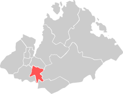 Location within Sandnes municipality