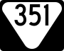 State Route 351 marker