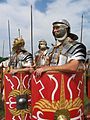 A recreation of Roman legionaries wearing the lorica segmentata, 1st–3rd century