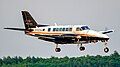 A Wiggins Airways Beech 99 Airliner arrives Runway 24 at MHT