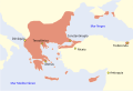 Byzantine Empire (286/395–1453 AD) in 1081 AD.