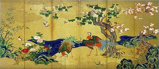 Flowers and Birds of the Four Seasons, Hakutsuru Fine Art Museum.