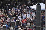 Occupy Seattle rally at Westlake Park, Seattle, October 8, 2011