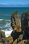 The famous "Pancake Rocks" at Paparoa National Park.