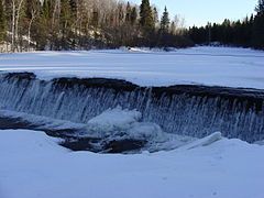 View from Parc de la rivière-du-Moulin, in Chicoutimi