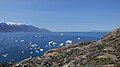 Qasigissat Bay on the coast of Uummannaq Island opens into Sarqarput Strait