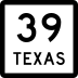 State Highway 39 marker