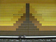 Wall of Meßberg station