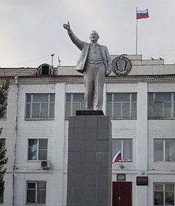 Monument to Vladimir Lenin in Uyar