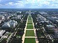 Image 106Looking east from the top of the Washington Monument towards the Mall and the U.S. Capitol, 2023 (from National Mall)