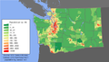 Image 32Washington population density map (from Washington (state))