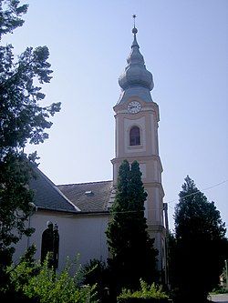 Protestant church in the village