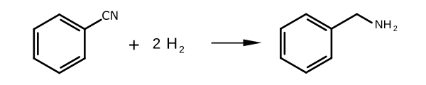 File:Benzonitrile hydrogenation.svg