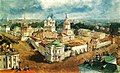 Vasily Sadovnikov. "View of the Bogoyavlensky Convent in Kostroma" (after 1865)