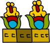 Xochimilco's Aztec glyph of Xochimilco