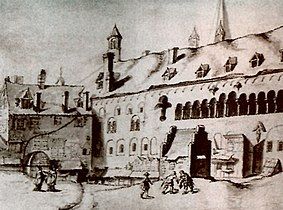 Archbishop's Palace, 1164 (Illustration c. 1670)