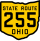 State Route 255 marker