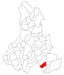 Location in Harghita County