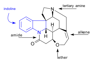 Strychnine, functional groups