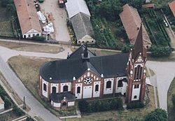 Church from above