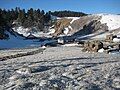 Snow at the Triveni Temple area in Khaptad