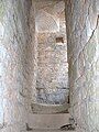 Stairs built into the tower walls