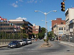 Fall River city center in September 2007