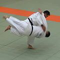 Image 13Harai goshi (払腰, sweeping hip), a koshi-waza (from Judo)