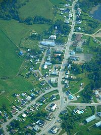 Aerial view of Lac-des-Aigles