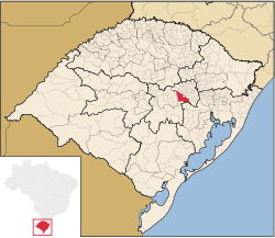 Location within Rio Grande do Sul