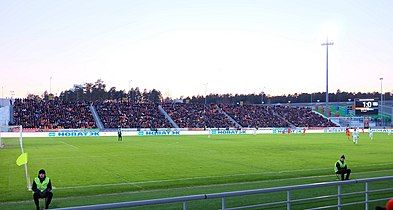 Stand C during the match between Ural and Rubin, April 6, 2017