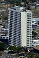 20th century Brutalist style residential towers in Northbank, Downtown.