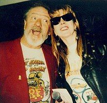 A photo of Ed "Big Daddy" Roth and Wildgirl in April 27, 1991.