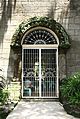 Side portal showing the details of the stone arch relief