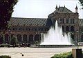 Plaza de España, Seville, showing the fountain and main entrance in the background