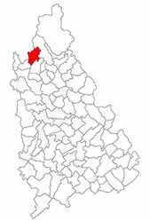 Location in Dâmbovița County